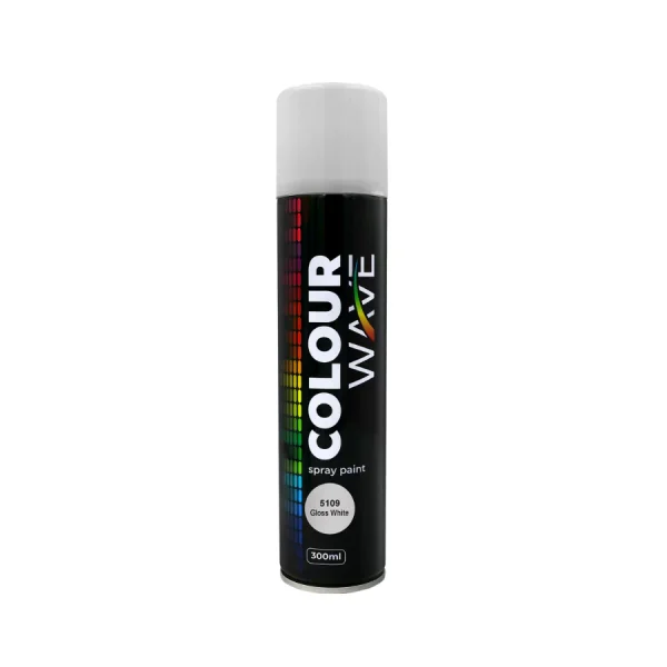 COLOUR WAVE Multi Purpose Spray Paint 300ml Gloss White